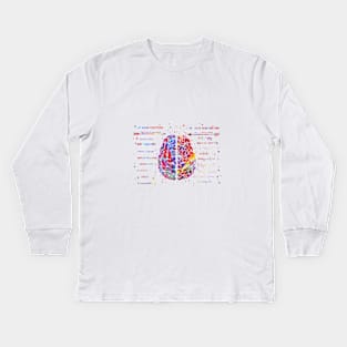 Left and right brain function Kids Long Sleeve T-Shirt